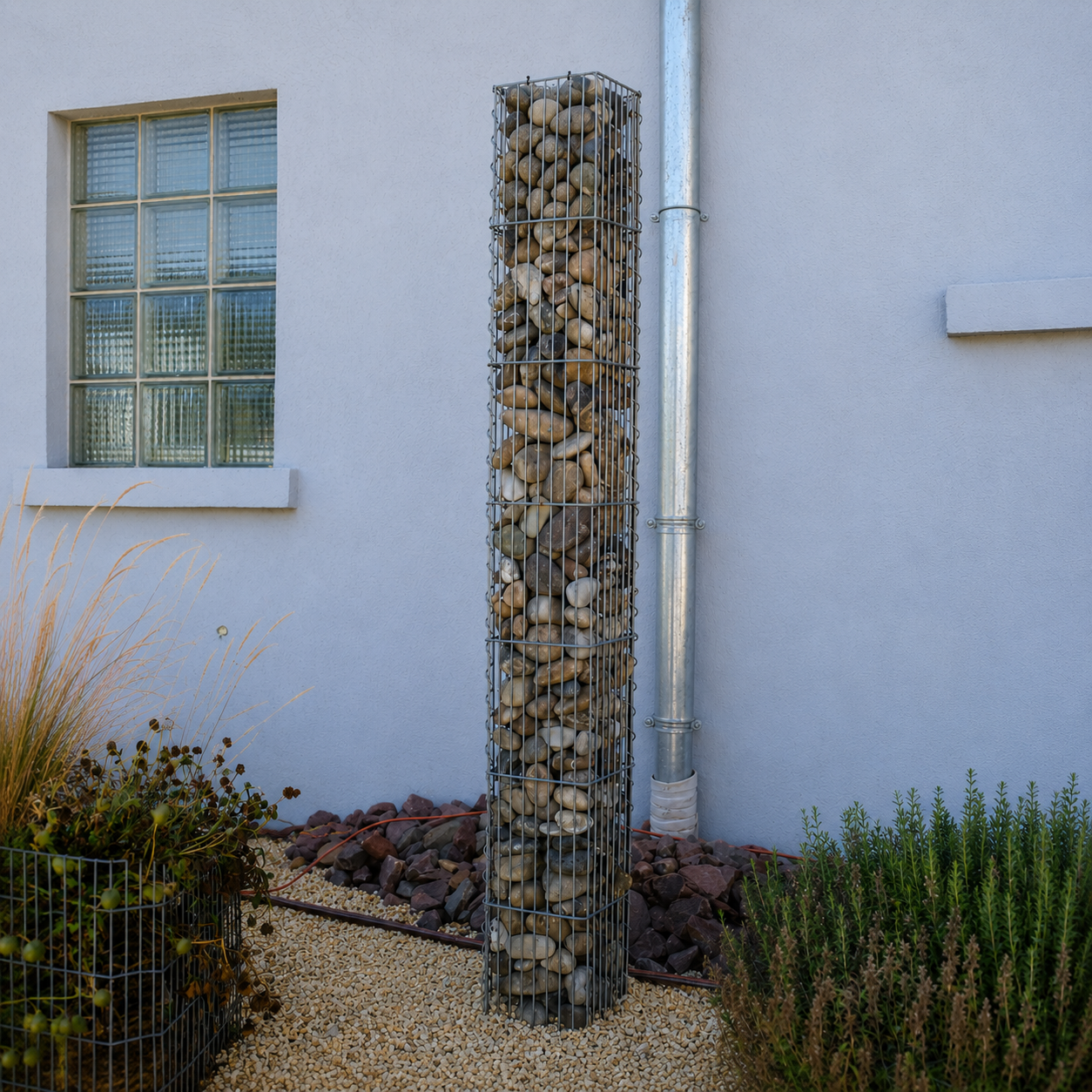 Steinsäule eckig 20x20x125cm oder 20x20x175cm1 Stück