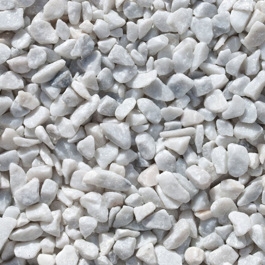 Carrara weiß Kies 16/25Big Bag individuelle Menge eingeben