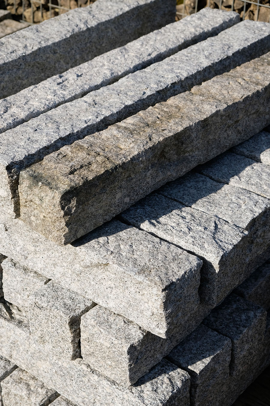 Granitpalisaden grau 100cm x 12cm x 12cm 1 Stück