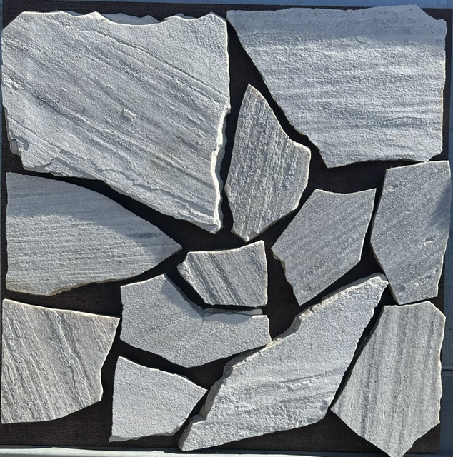Polygonalplatte Quarzit Sao Tome Light1qm