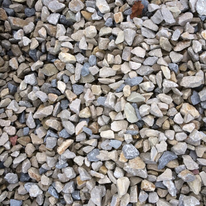 Kalksplitt gelb-grau 11/16